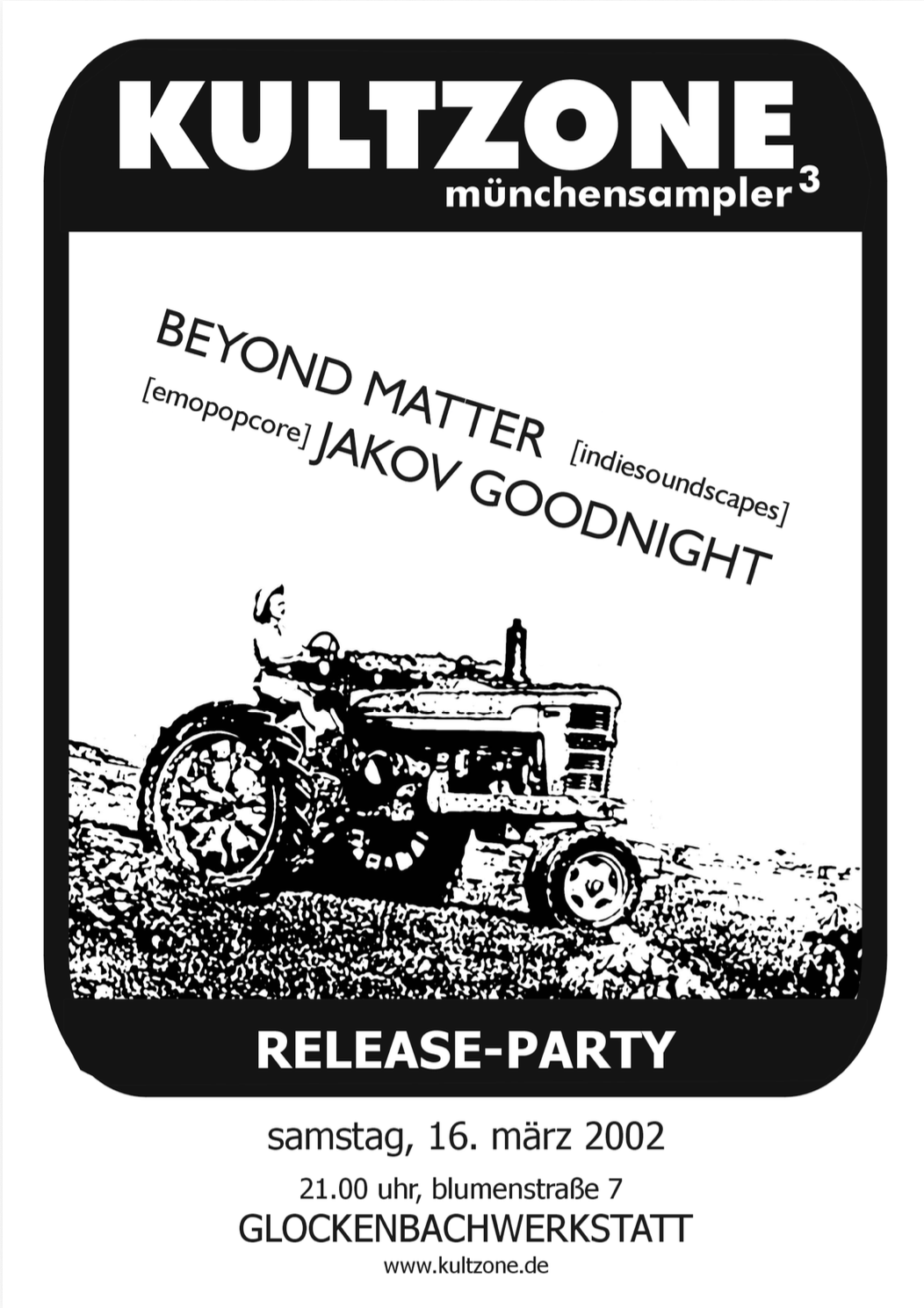 2002 Münchensampler 3 Konzert Cover von Kultzone Münchensampler 1